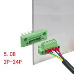 5.08mm pitch Feed Through Flange Screw Terminal Blocks Panel Mount