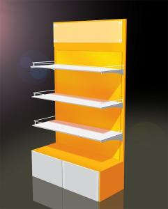 Wholesale Customized supermarket 4 tiers water bottle metal floor display stand from china suppliers