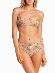 Wholesale Solid color Scoop Neck Sport Top With High Waist Bikini from china suppliers