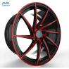 Buy cheap PCD 120 18 Inch Monoblock Wheels 6061 T6 Alloy Red Black Face from wholesalers