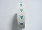 Water authenticating tamper evident security vinyl destructible label
