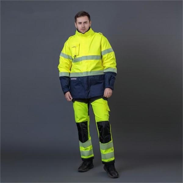 220 To 260gsm High Visibility Safety Work Uniforms Waterproof For Industry