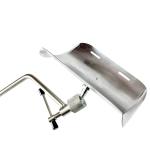 Silver White Iron Leg Rest Metal Material Medical For Hospital Bed