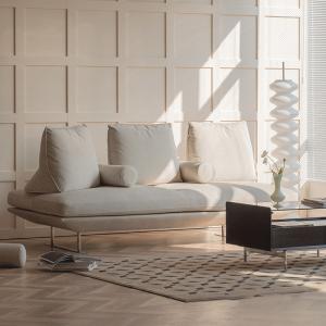 Wholesale Cotton Linen Modern Fabric Sofa Set High Seat For Leisure from china suppliers