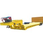 3 Axle 80ton Detachable Gooseneck Lowbed Semi Trailer Heavy Duty Lowboy Trailer