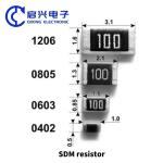 Thick Film Chip Resistor SMD 0201 0402 0603 0805 1206 1210 2512 1812 2010 2512