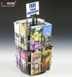 CD Merchandising Metal Display Racks 32 Pockets Book Retail Rotating Display
