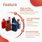 PE Engine Oil Bottle 1000ml Screw CAP Empty Motor Oil Container