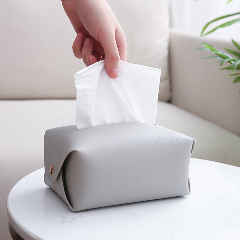 portable leather Tissue Box Holder For Car Napkin tissue box car organizer make your car clean and tidy