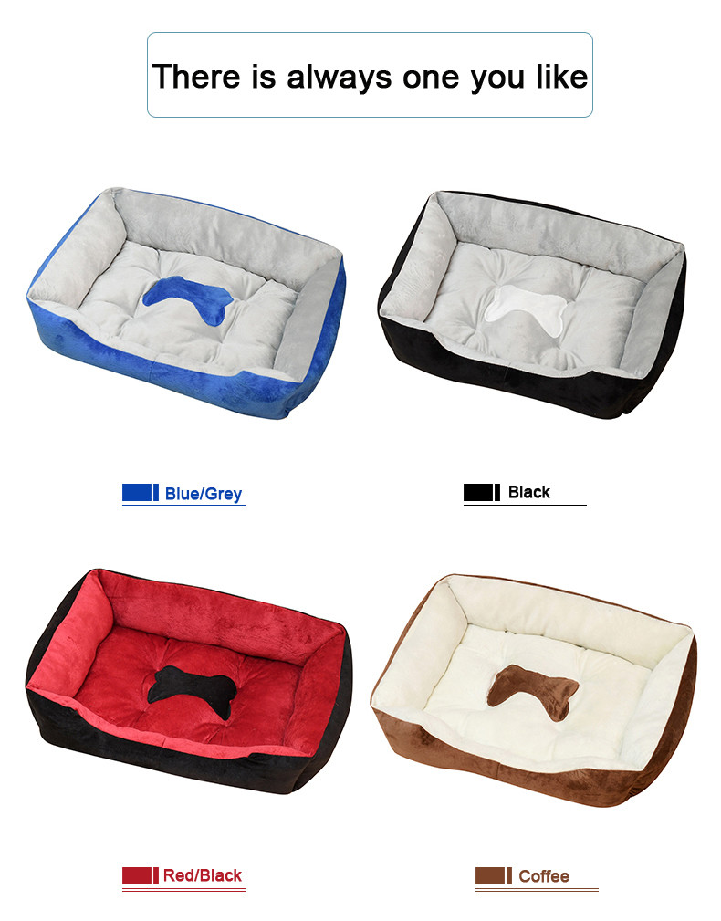 Luxury Cat Pet Calming Beds Cushion XXS XS S Rectangle Fluffy Dog Bed