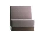 Modern High Back Restaurant Booth Seating 2 Seater Furniture Sofa