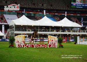 Wholesale Double Decker High Peak Tents With Glass Walls For Horse Competition from china suppliers