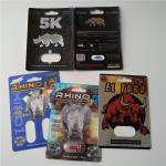 3D Card Blister Pack Packaging Custom Printed Paper Card Rhino 7 Jaguar 30000