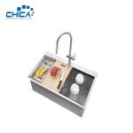 25x22x10cm Handmade House Kitchen Sink Single Bowl Stainless Steel Kitchen Sinks