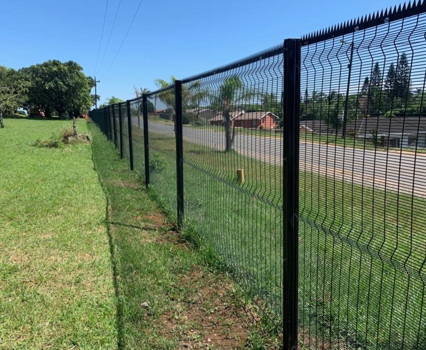 Steel 7ft High Anti Climb Fencing With 76x12.7mm Mesh For Commercial