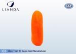 Orange Travel Neck Pillow Embroidery Memory Foam For Car Flight