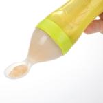 Eye Catching Silicone Baby Spoon Lightweight For Little Child Durable