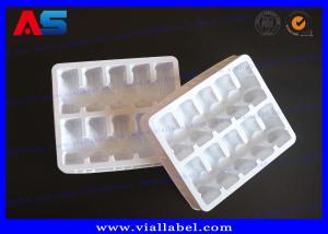 Wholesale 2ml 10 Vials Plastic Blister Tray , Medication Plastic Vial Trays White from china suppliers