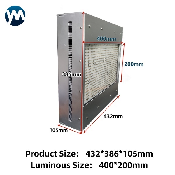 2400W Air Cooling for Uv Light Flatbed Printer Inkjet Printers Uv Curing Led Light Lamp 385nm