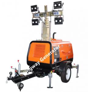 Wholesale Telescopic Mast Metal Halide Lamp Led Lighting Tower 9m Mobile With Diesel Generator from china suppliers