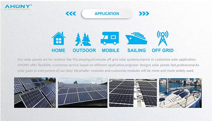 Waterproof Mono 300w longi solar Semi Flexible Solar Panel system product energy vendorsPV For Rv Camp House Roof
