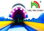 Single Lane 0.55mm PVC Tarpaulin Inflatable Dry Slide / CE Shark Inflatable