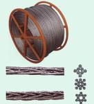 High Flexibility Anti twist Wire Rope Overhead Line polit Rope 12 strands