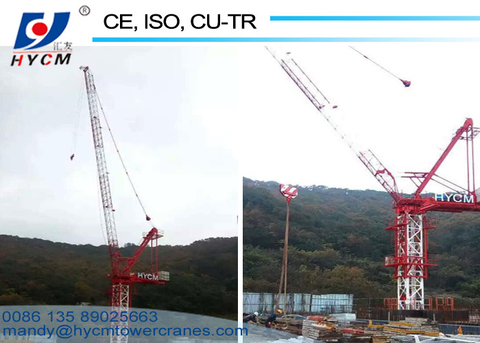 QTD63 Luffing Jib Tower Crane with 25m Boom and 6.0ton Max. Load