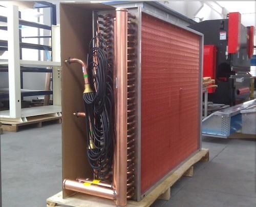 Copper Condenser Coil For Industrial Refrigeration Commercial Refrigeration Air