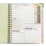 210pp ODM Personal Business Journal Planner Thick Paper 2.5mm Gold Hot Stamping