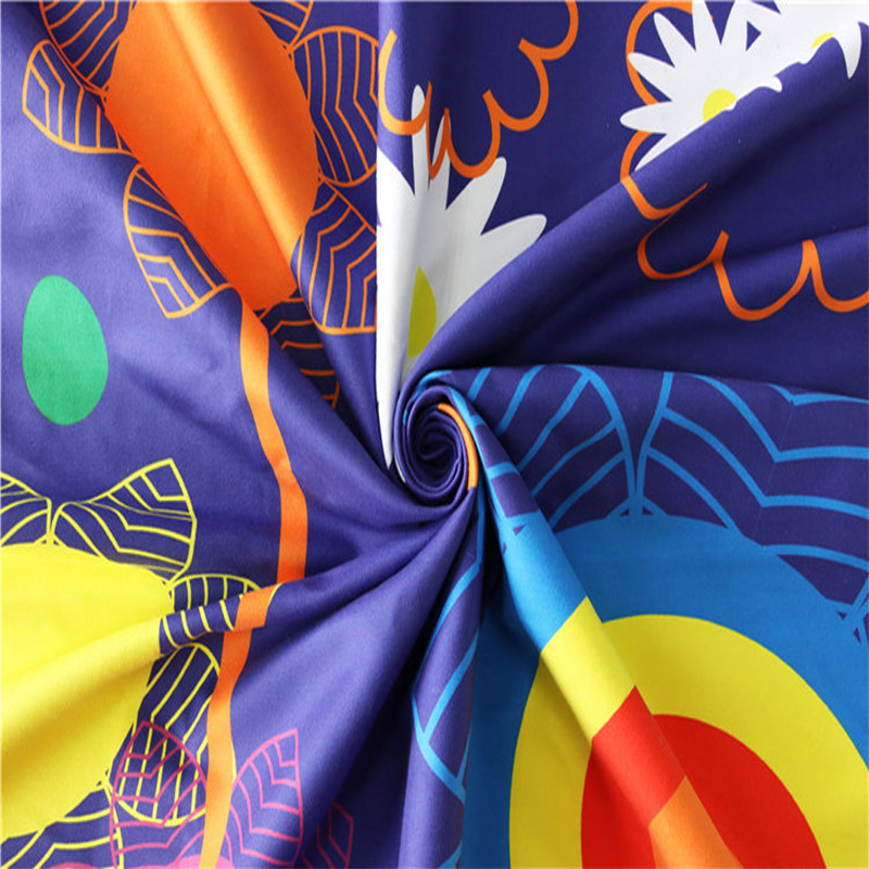 Recycled Microfiber Suede Waffle Basketball Soccer Beach Towel Double Side Print