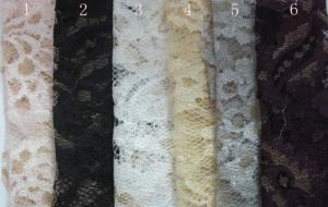Wholesale Fashion Metallic Purple Stretch Lace Fabric Watersoluble OEM / ODM CY-LW0219 from china suppliers