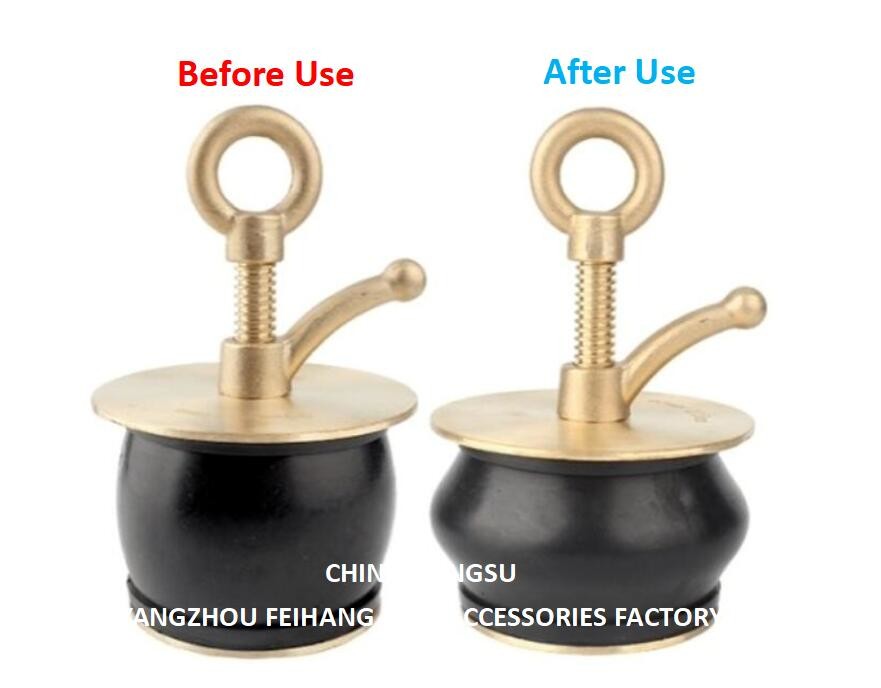 Ship Adjustable Scupper Plugs from 100-135mm Model Nc No.50-1125a Cover Plate Made Of Copper, Body-Rubber