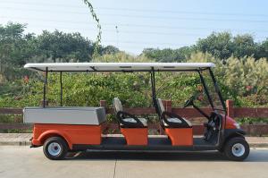 Wholesale Orange Dump Bed 48V Electric Golf Cart with 4 Passenger from china suppliers