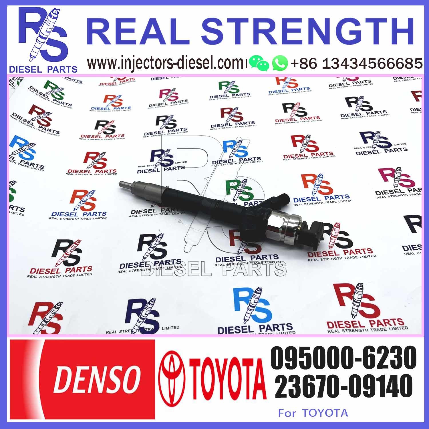 0950006230 Fuel Injection 095000 6230 095000-6230 FOR Toyota RAV4 2.2 2AD-FTV 23670-0R070 23670-09290 For DENSO