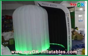 Wholesale Advertising Booth Displays Black Inside White Inflatable Photo Booth Oxford Cloth For Wedding Party from china suppliers