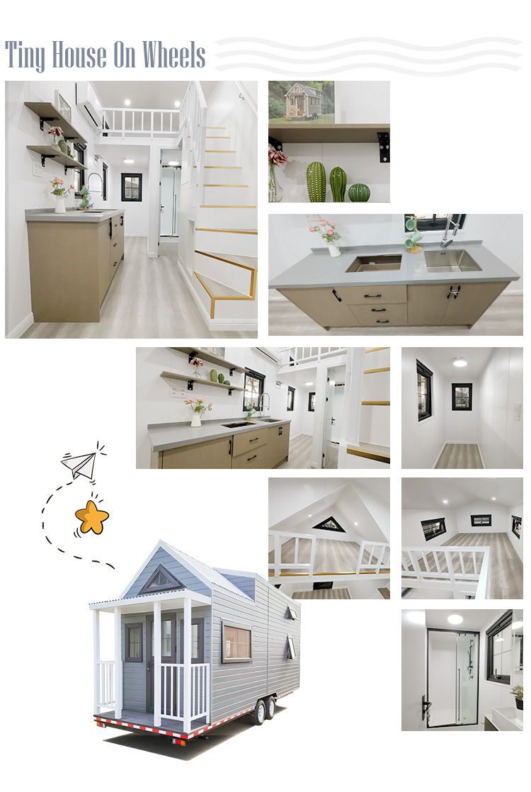 US Standard Prefab Home Double Storey Small Manufactured Homes Ready To Ship Light Steel Fraem