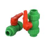 PPR Brass Double Union Ball Valve PN25 Leakage Proof