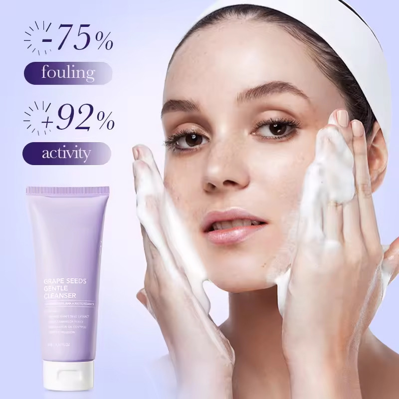ODM Face Wash Grapeseed Cleansing Face Cleanser Gentle Cleaning Skin Care Product