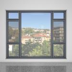 Level 6 Water Tightness Modern House Design Soundproof Aluminum Alloy Casement