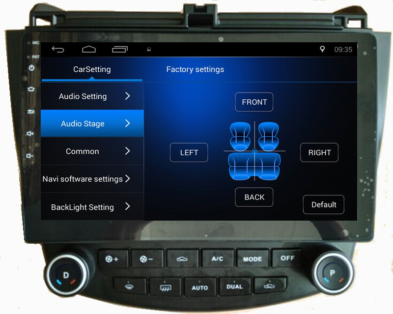 Ouchuangbo car gps navi android 8.1 stereo for Honda Accord 7 with Bluetooth USB steering wheel control