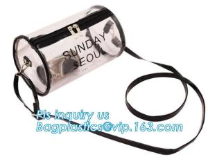 Wholesale Stationery School PVC Pencil Bag, Barrel shaped travel cosmetic bag clear toiletry bag transparent pvc cosmetic bag for from china suppliers