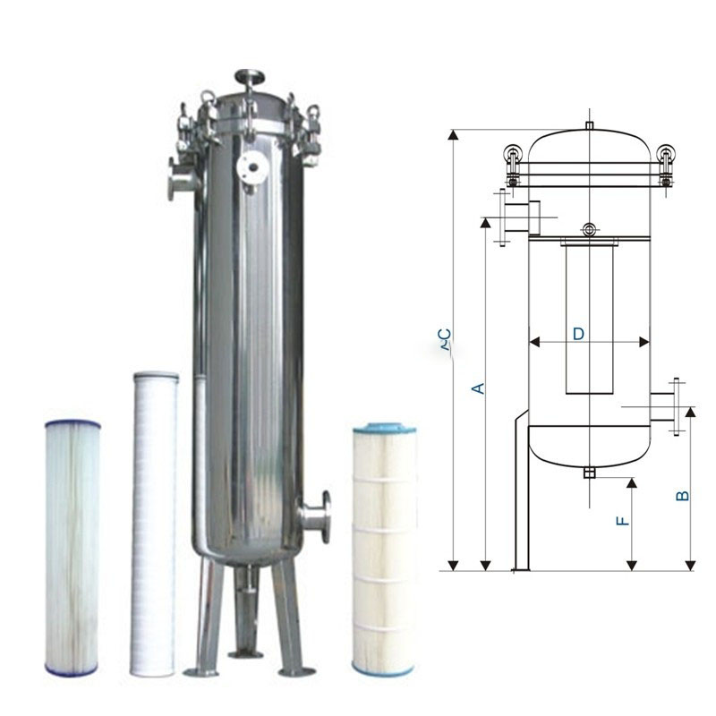 Water 30 Inch Filter Housing 20 Inch Magnetic Multi Cartridge