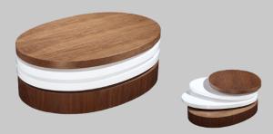 Wholesale Modern living room oval coffee table from china suppliers
