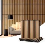 Acoustic Wood Wall Veneer Slat Panels - Soundproof Paneling | Wall Panels for
