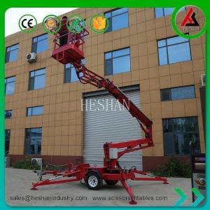 Wholesale Towable Aerial Boom Lift Telescopic Lifter Boom Lift Access Platform For Construction from china suppliers
