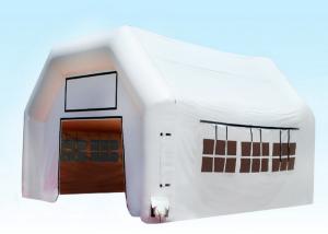 Wholesale White Inflatable Blow Up Event Shelter , Outdoor Games Large Inflatable Tent from china suppliers