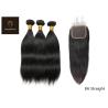 Buy cheap 10inch 8A Straight Hair Bundles With Closure from wholesalers
