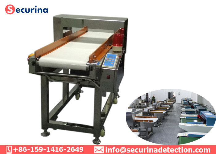 Stainless Steel 304 Food Grade Metal Detectors Conveyor Belt Return Automatically