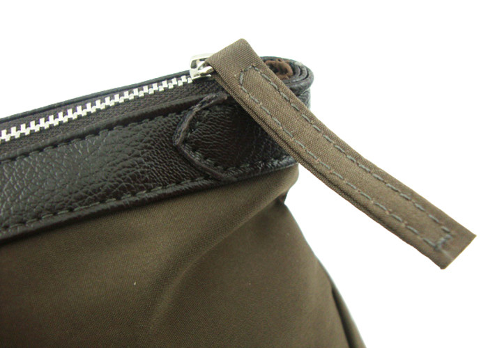Custom Logo Travel Accessory Bag , Travel Cosmetics Pouch Brown Color